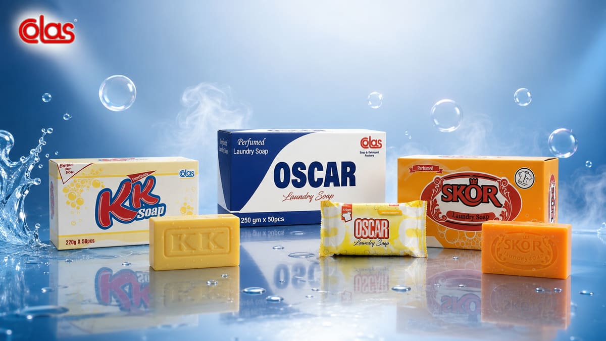 The full Colas range — KK, OSCAR and SKOR cartons and bars — against a blue background with water splashing and bubbles rising.